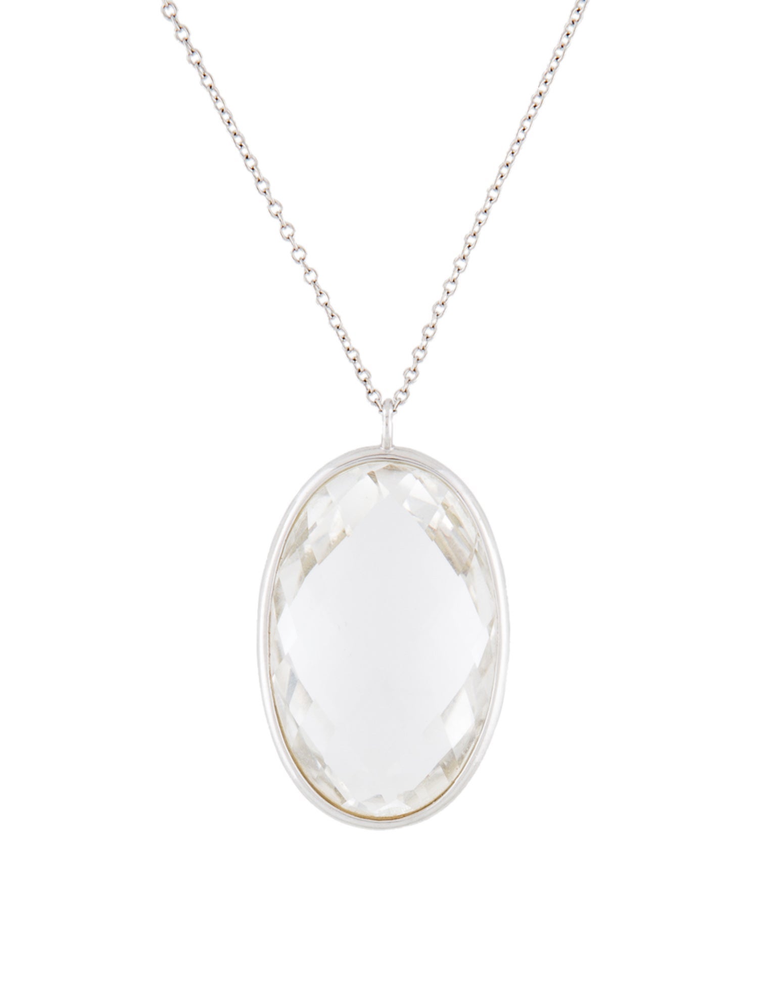 Necklace 14K Quartz Pendant Necklace