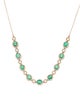 Necklace 14K 1.44ctw Emerald & Sapphire Collar Necklace