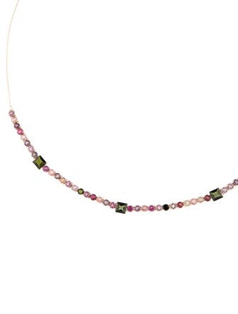 Necklace 14K Tourmaline Collar Necklace