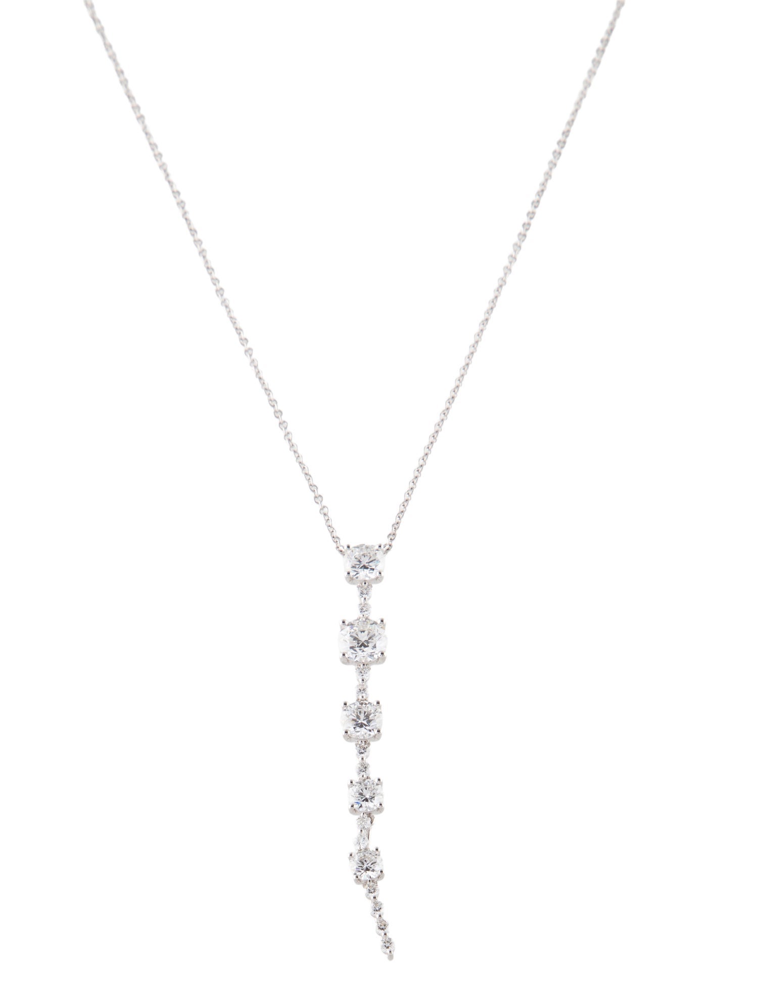 Necklace 14K 2.00ctw Lab-Grown Diamond Lavalier Pendant Necklace