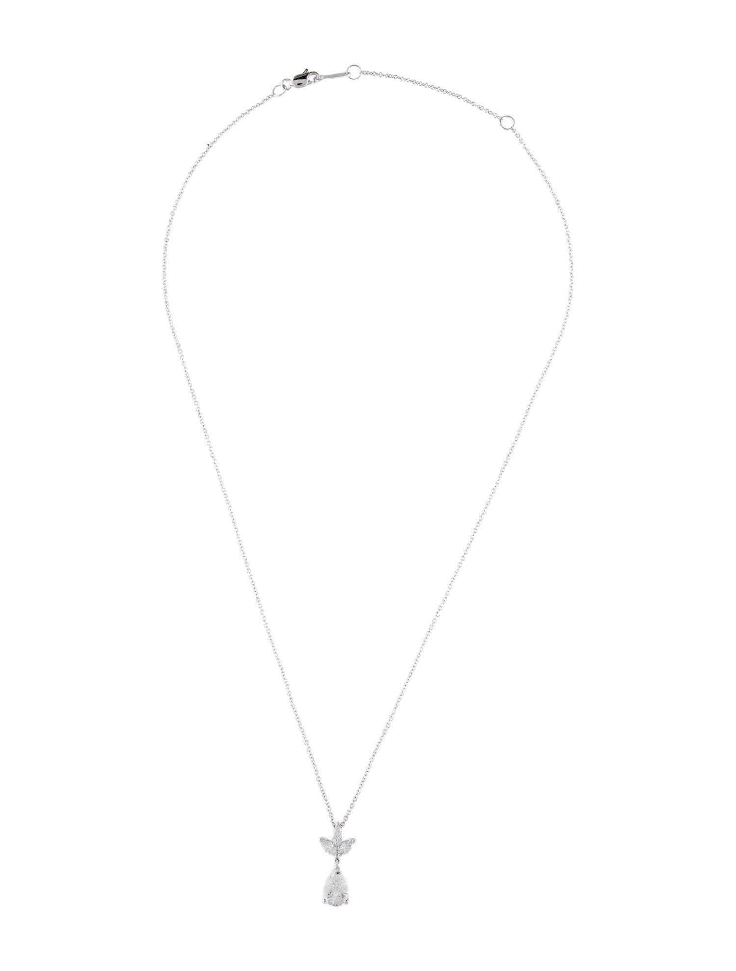 Necklace 14K 1.33ctw LAb-Grown Diamond Pendant Necklace
