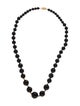 Necklace 14K Onyx Bead Strand