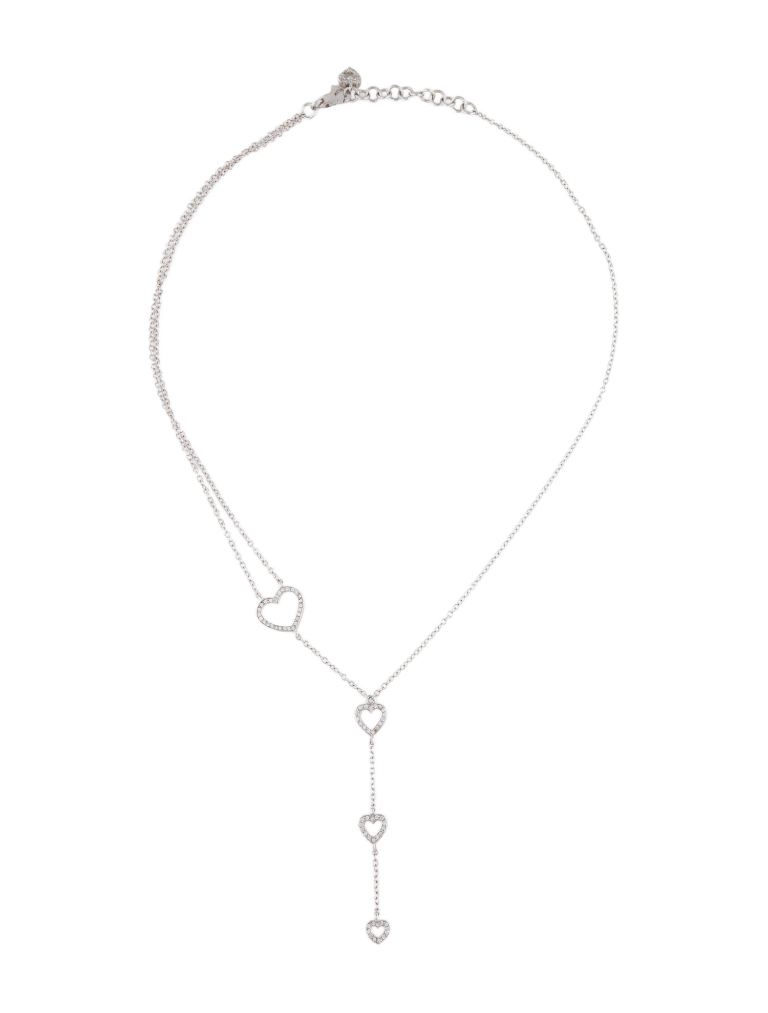 Hermès 18K Diamond Clou De Forge Lariat Necklace - 18K Rose