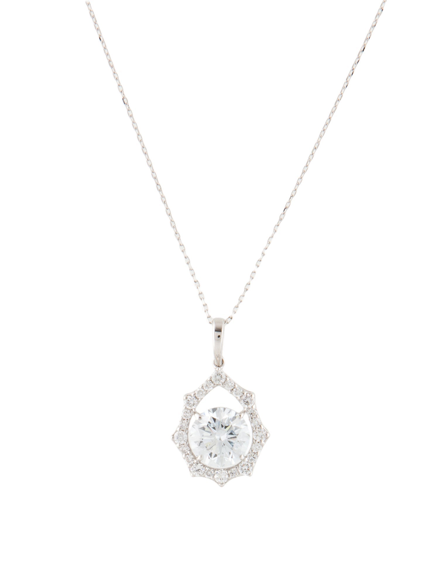 Necklace 14K 2.33ctw Lab-Growth Diamond Pendant