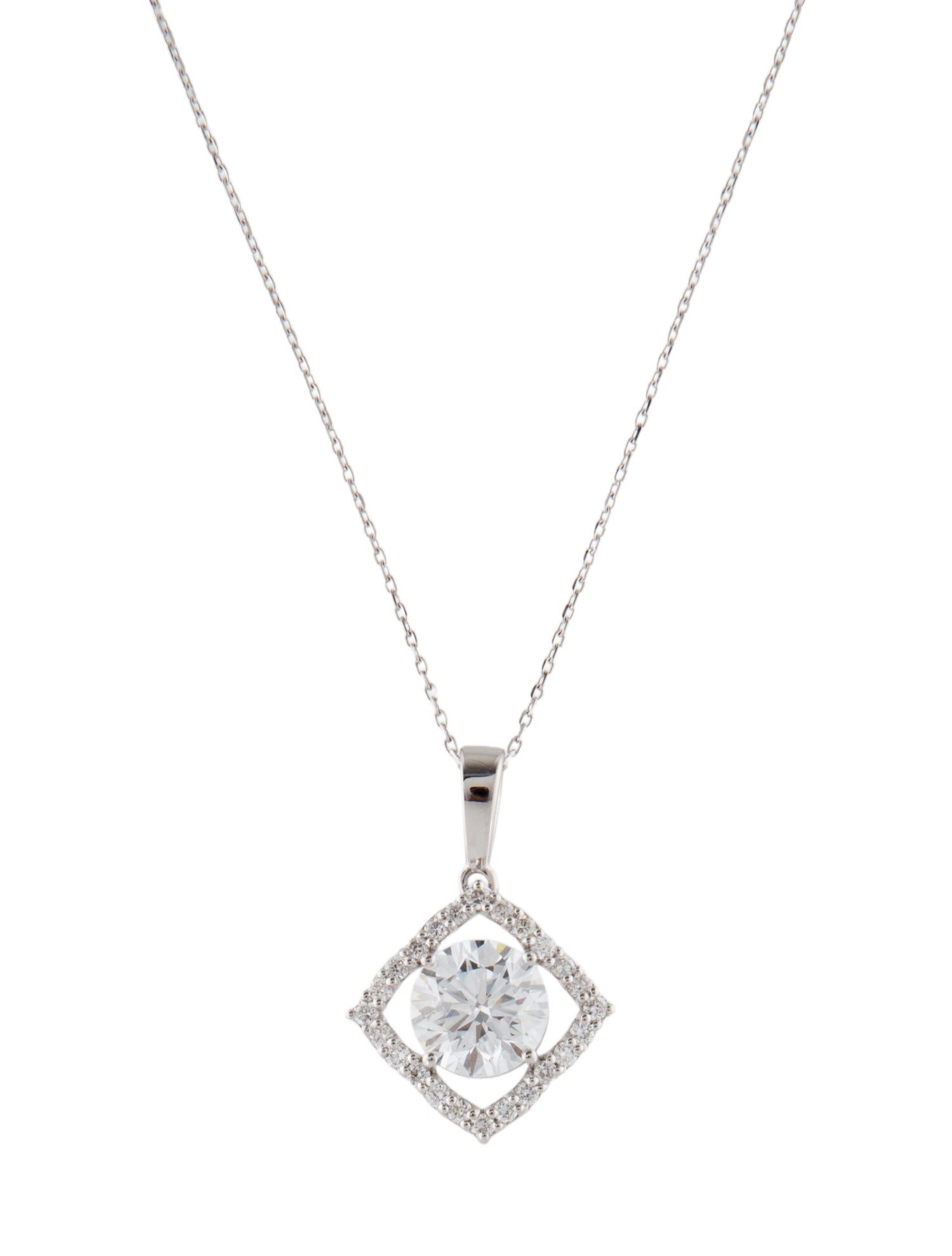 Necklace 14K 1.99ctw Lab-Grown Diamond Pendant