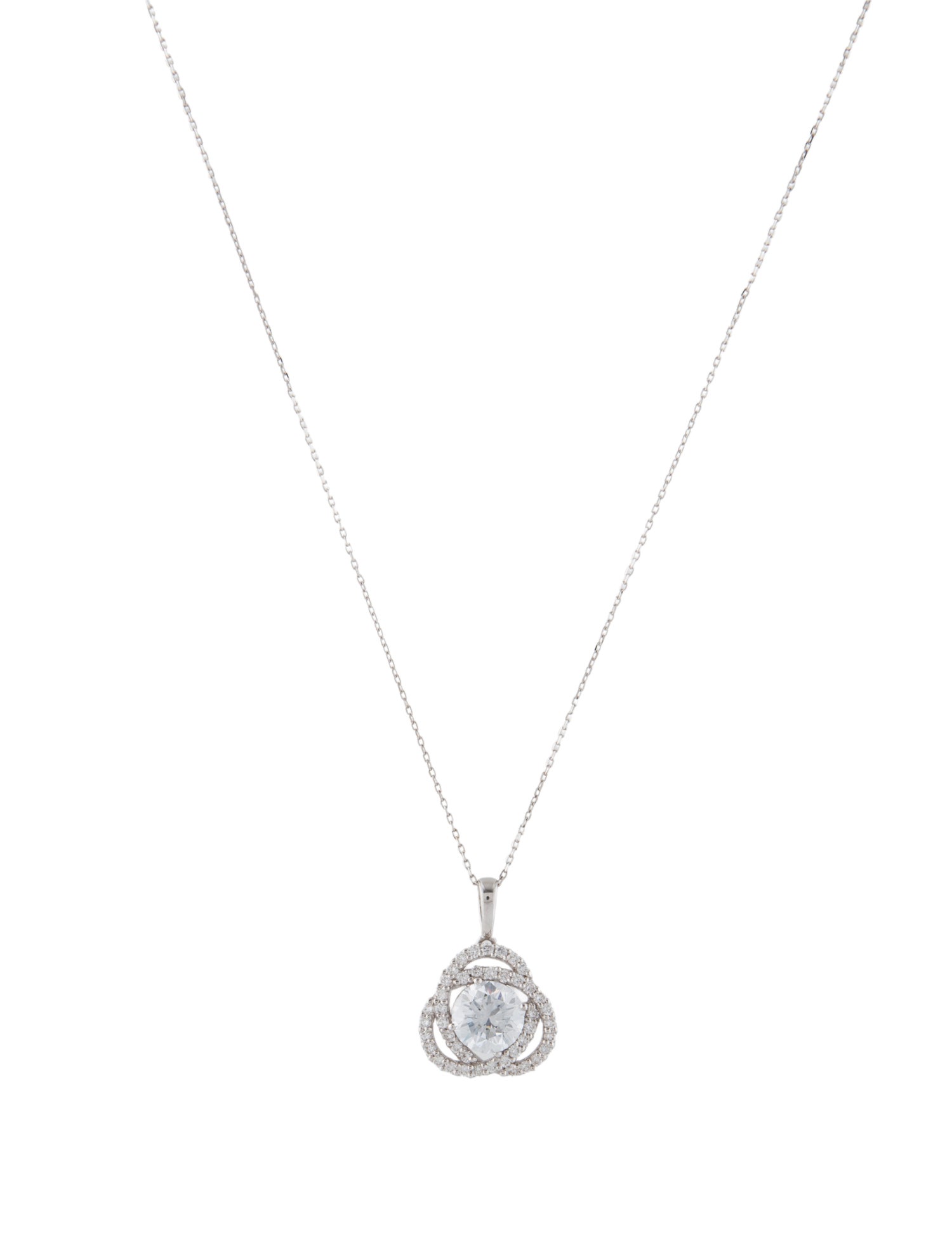 Necklace 14K 2.19ctw Lab-Grown Diamond Pendant