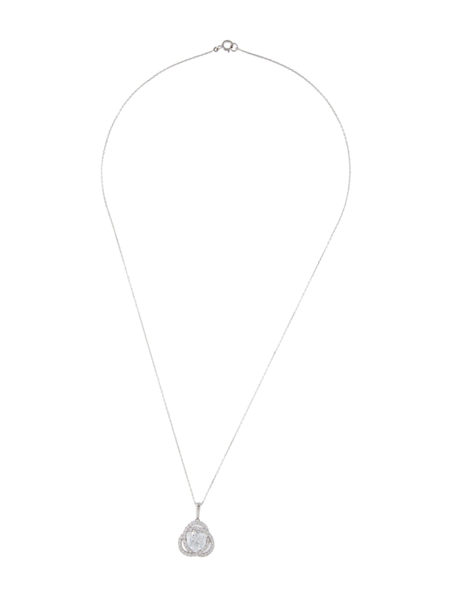 Necklace 14K 2.19ctw Lab-Grown Diamond Pendant