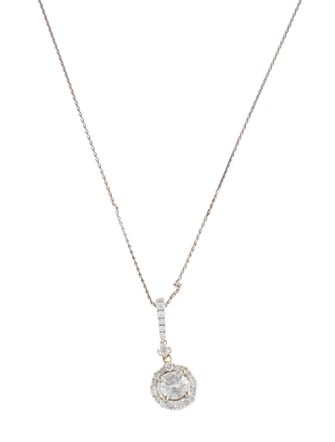 Necklace 14K 1.01ctw Diamond Pendant Necklace