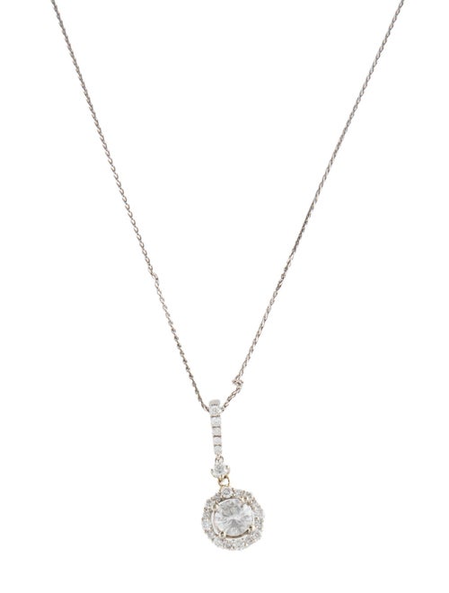 Necklace 14K 1.01ctw Diamond Pendant Necklace