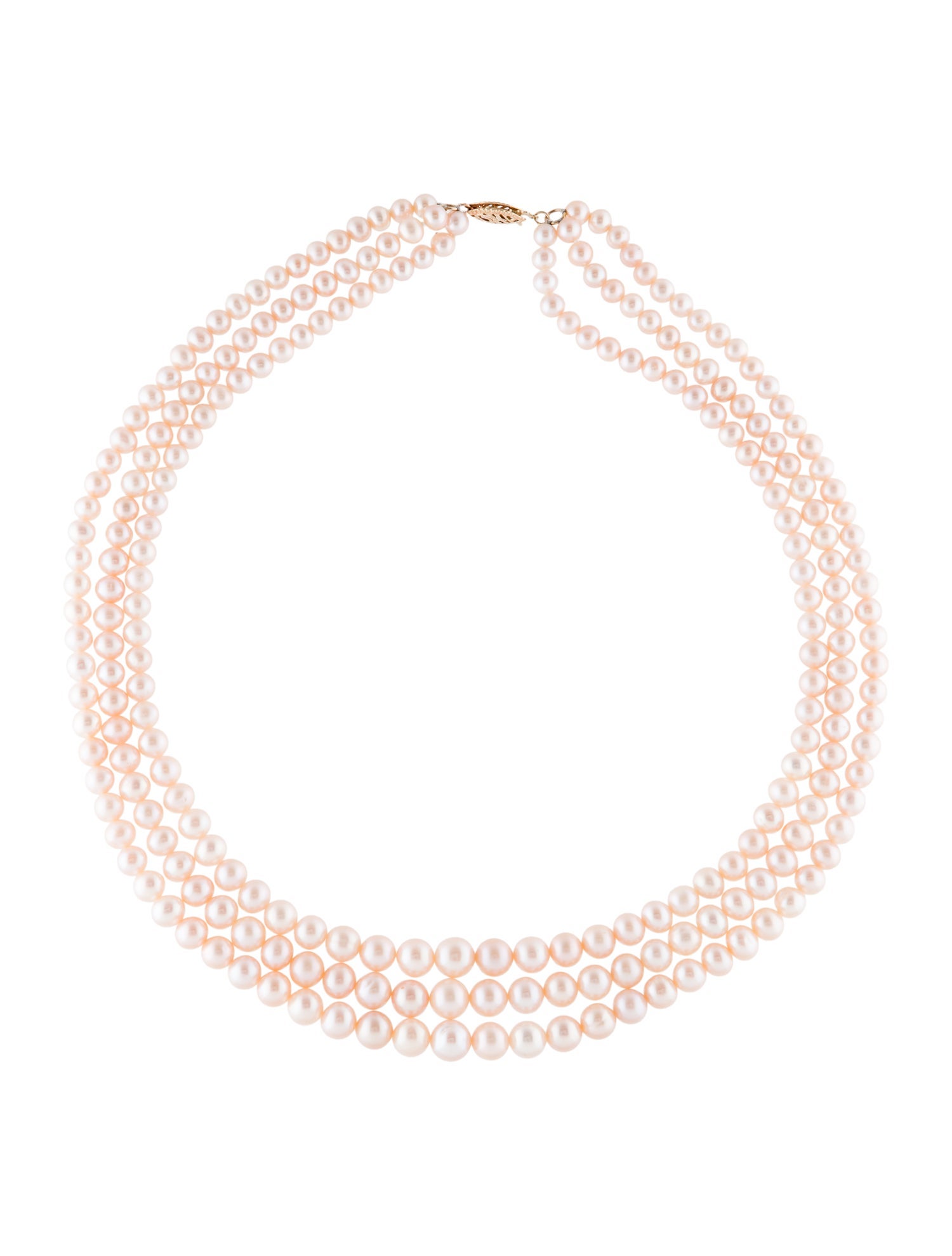 Necklace 14K Pearl Multistrand
