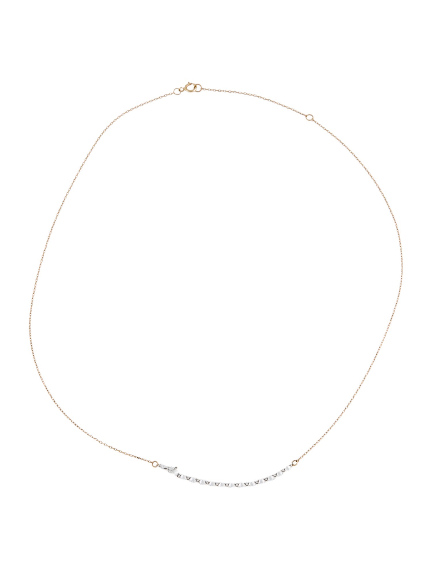 Necklace 14K 1.35ctw Diamond Collar Necklace
