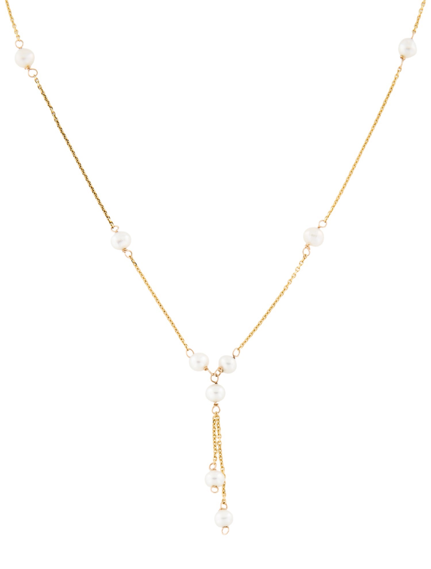 Necklace 14K Pearl Lavalier