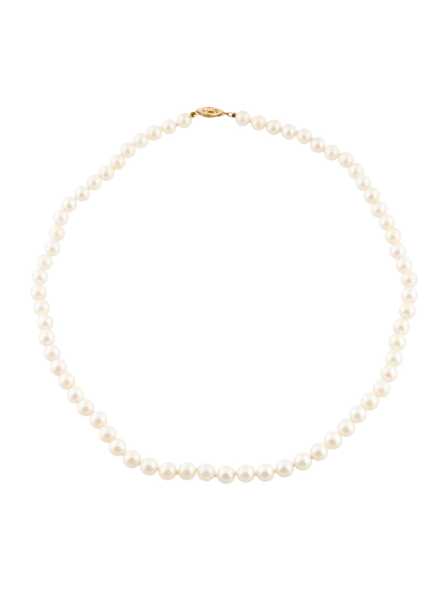 Necklace 14K Pearl Strand Necklace