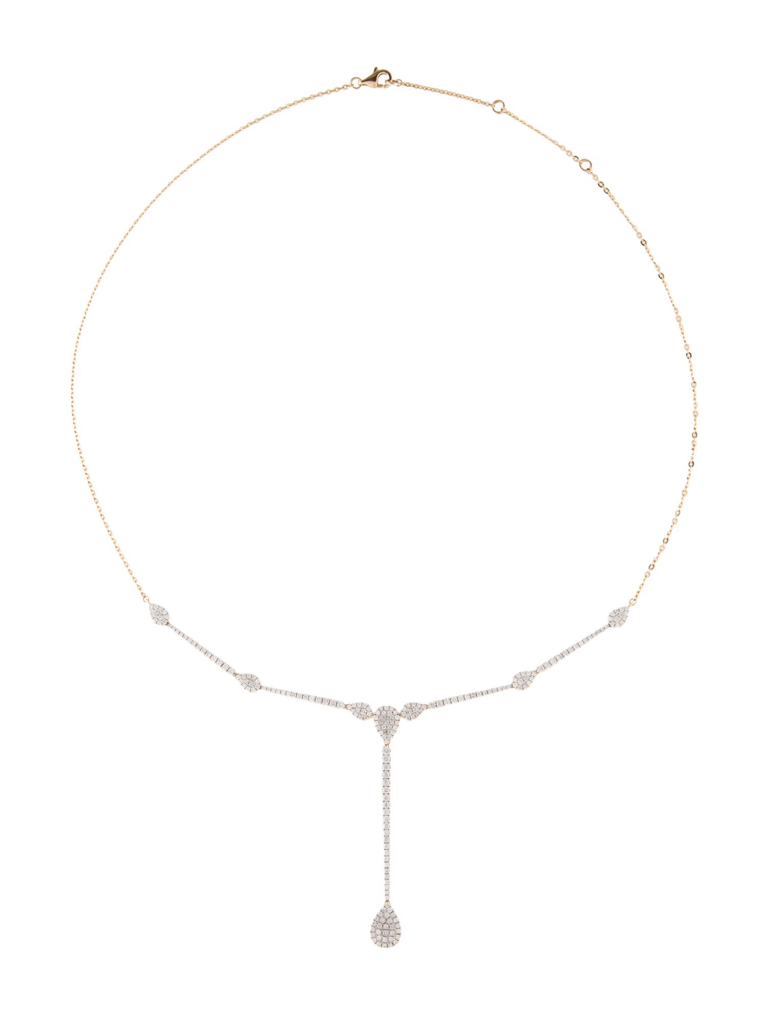 Necklace 14K Diamond Pave Set Lavalier