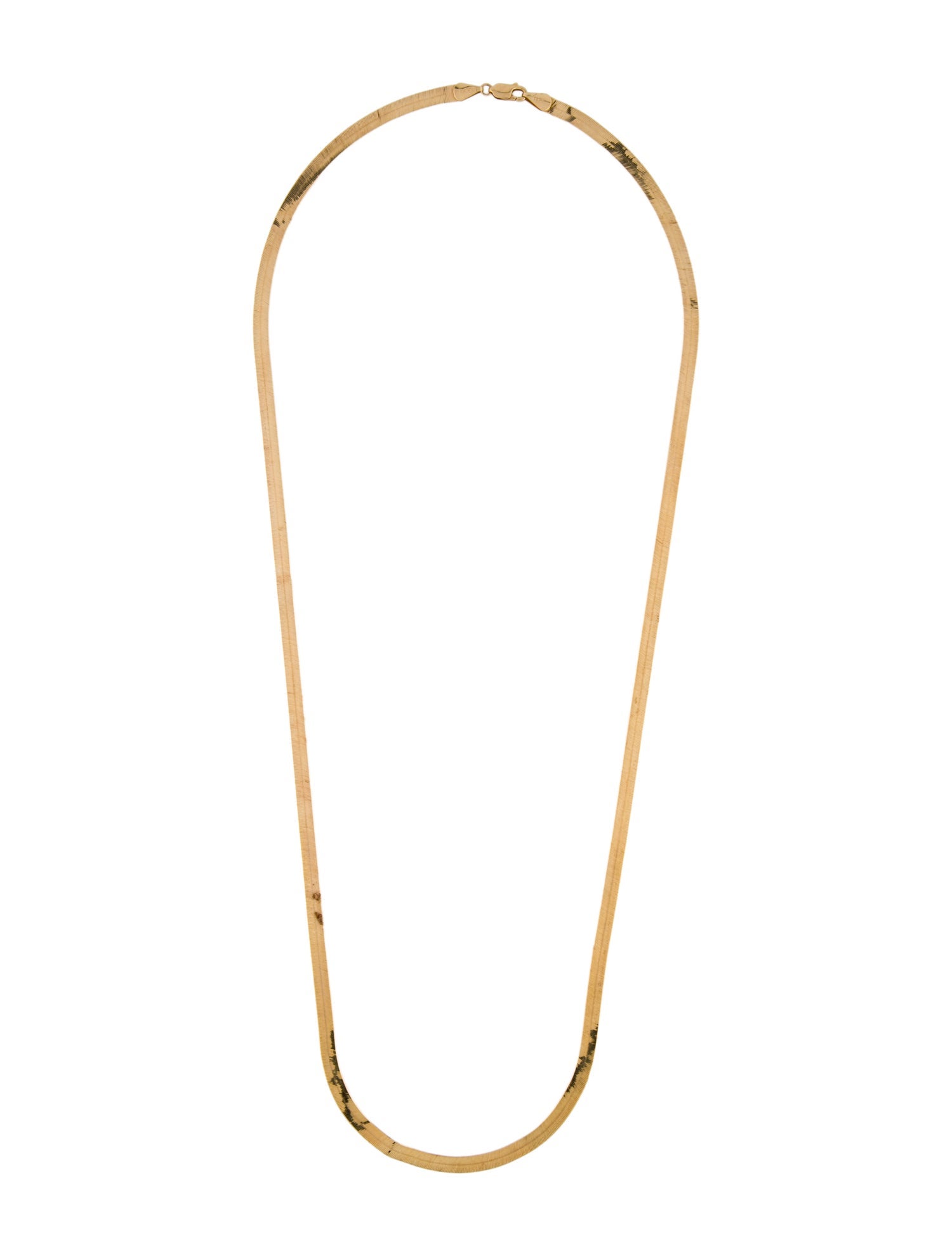 Necklace 14K Herringbone Chain Necklace