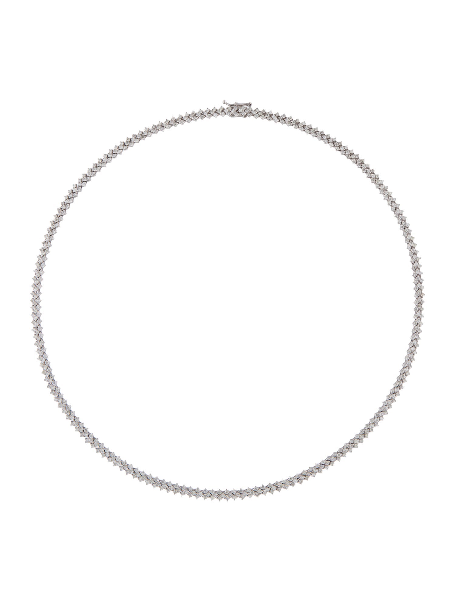 Necklace 18K 1.51ctw Diamond Collar Necklace