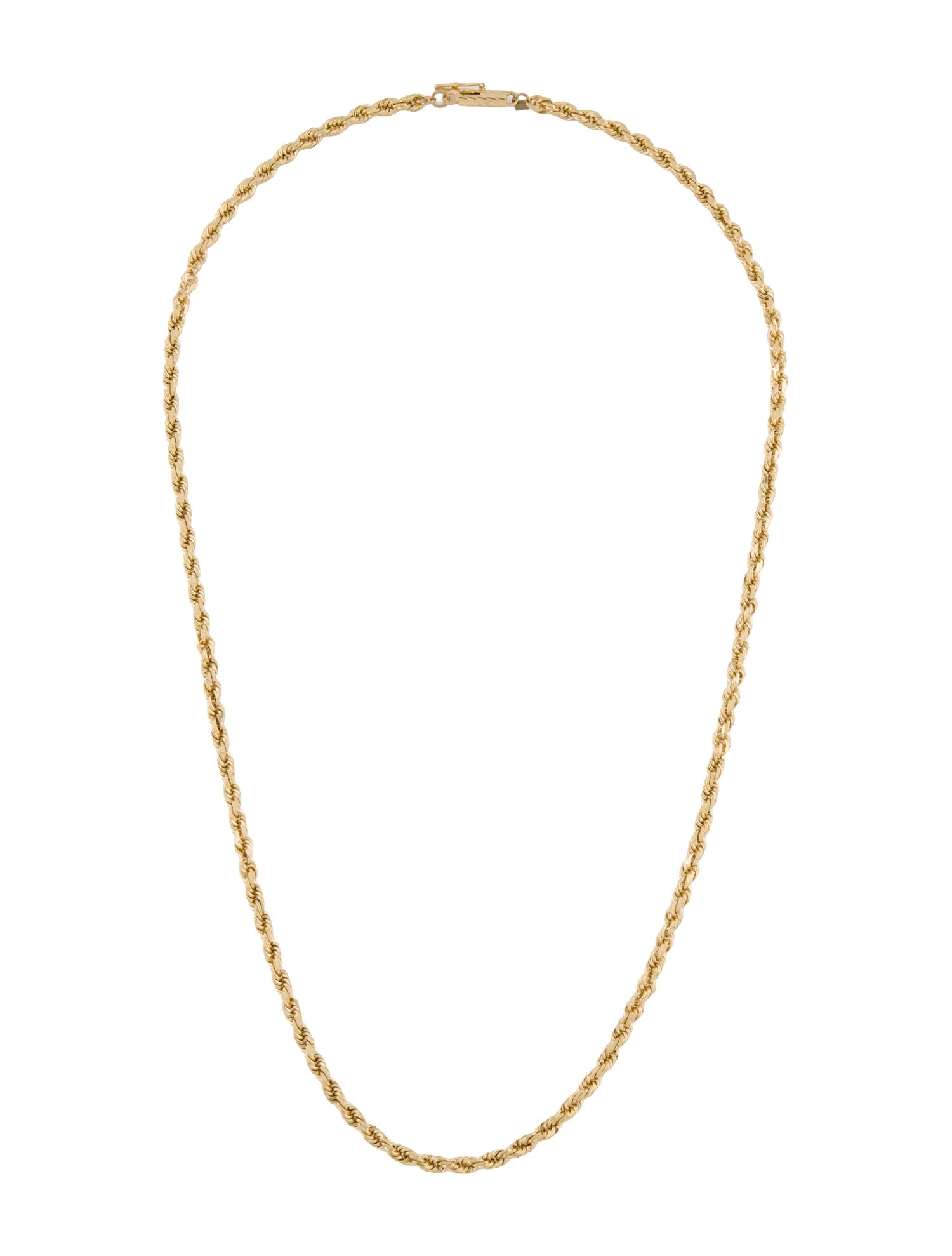 Necklace 14K Rope Chain Necklace