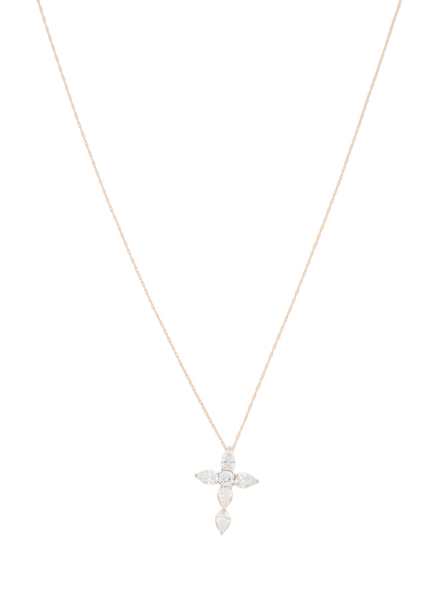 Necklace 14K 1.28ctw Lab-Grown Diamond Pendant