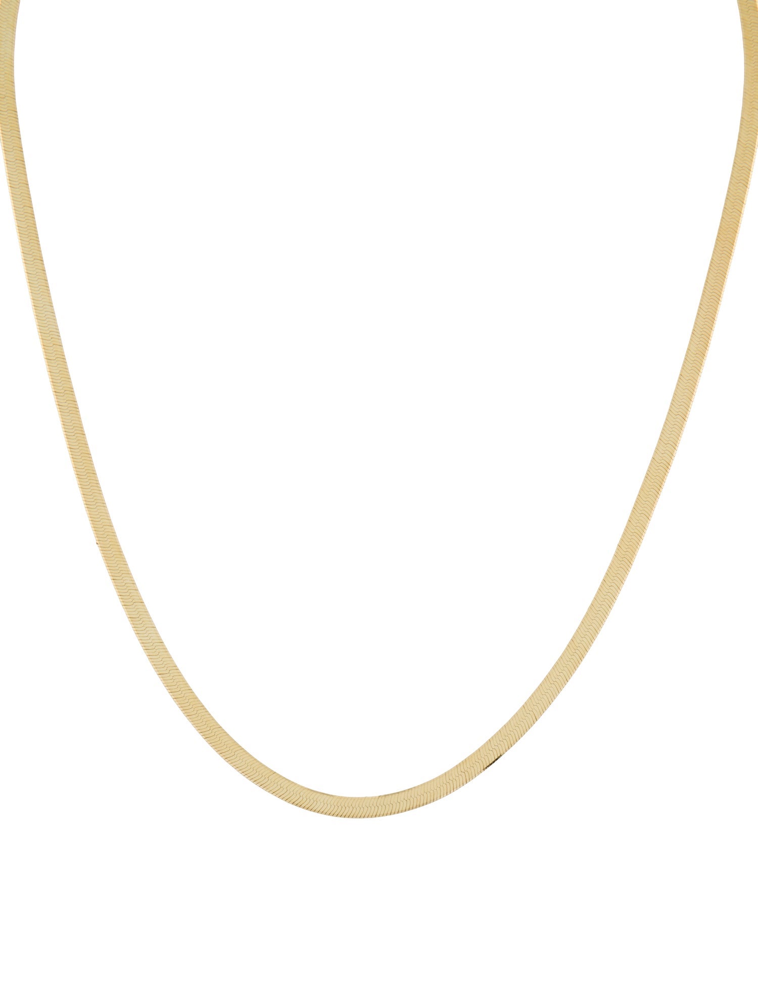 Necklace 14K Herringbone Link Necklace