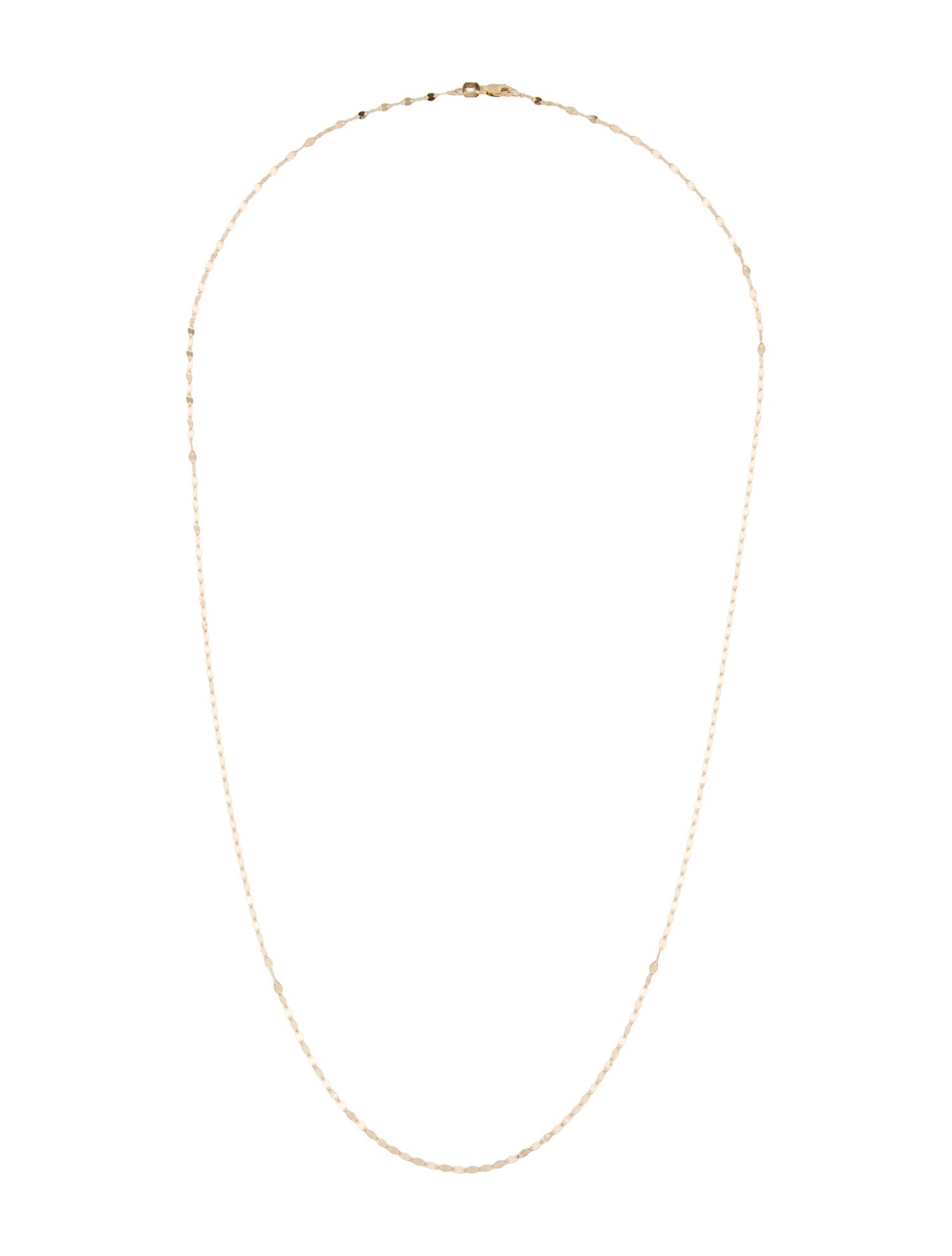 Necklace 14K Mirror Chain Link Necklace