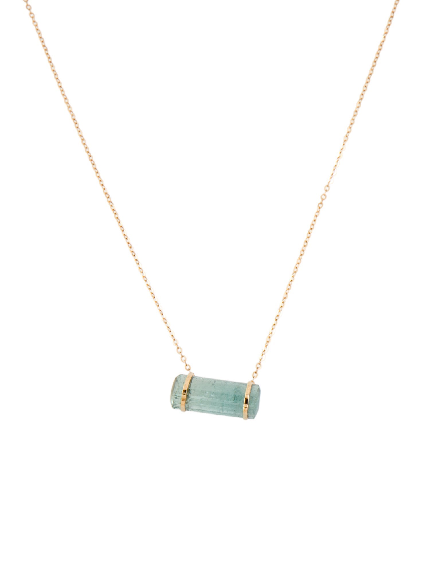 Necklace 18K Tourmaline Pendant