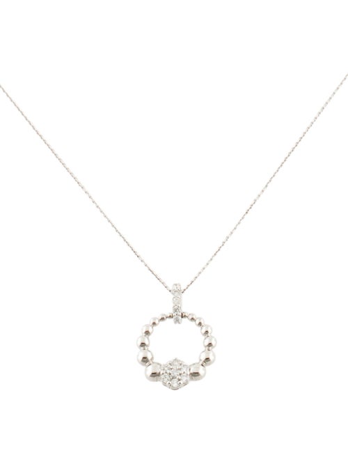 Necklace 14K Diamond Circle Pendant Necklace
