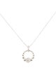 Necklace 14K Diamond Circle Pendant Necklace