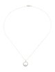 Necklace 14K Diamond Circle Pendant Necklace