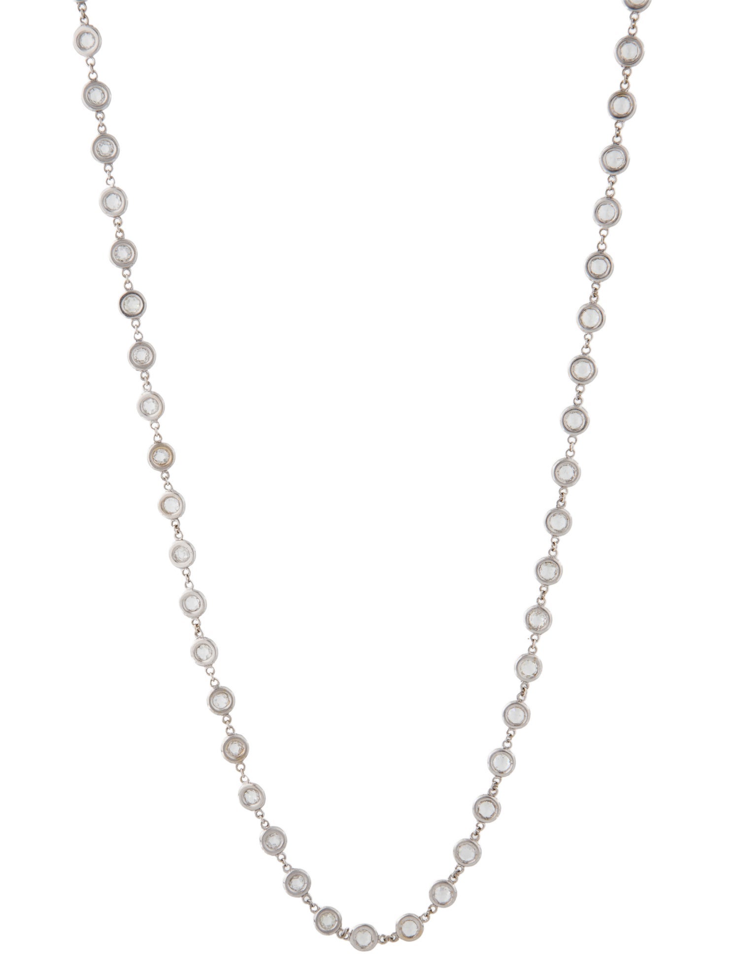 Necklace 14K Diamond Station Necklace