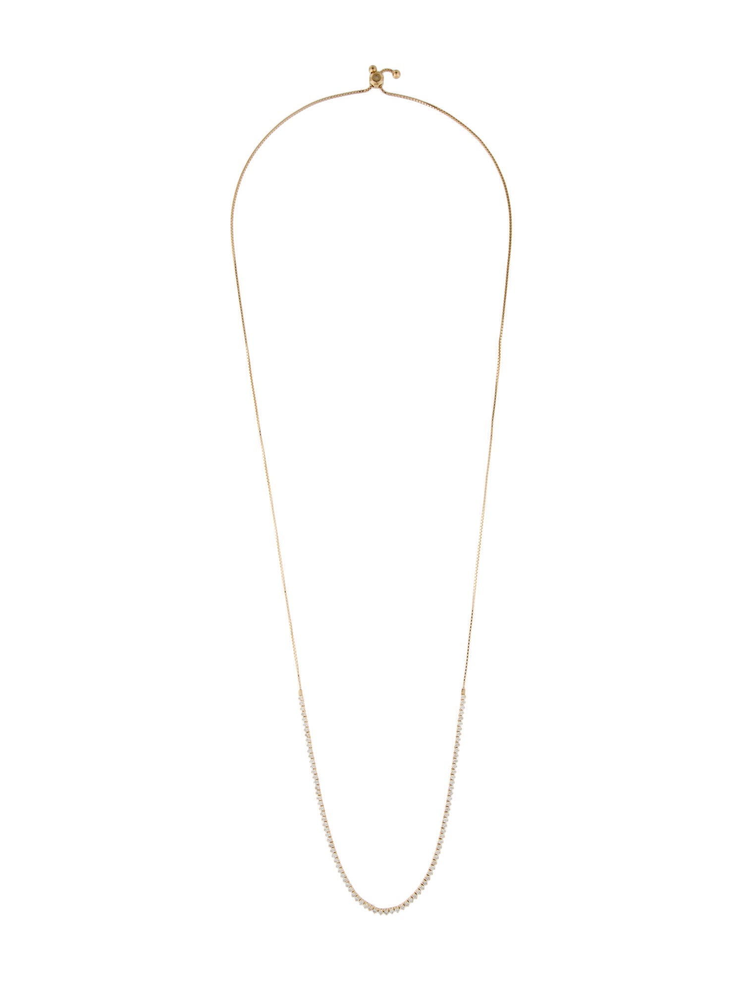 Necklace 14K 3.01ctw Diamond Adjustable