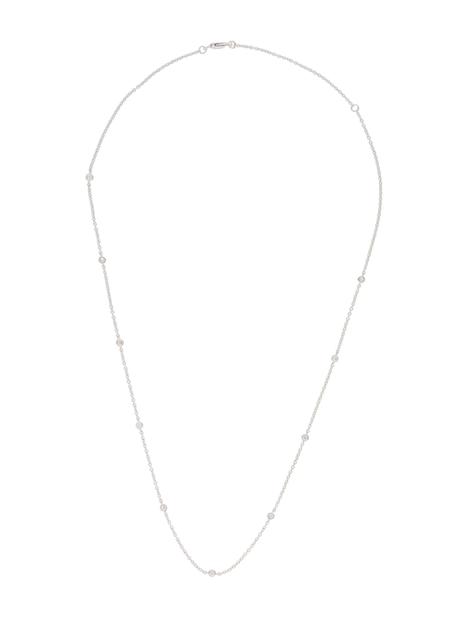 Necklace Diamond Station Necklace