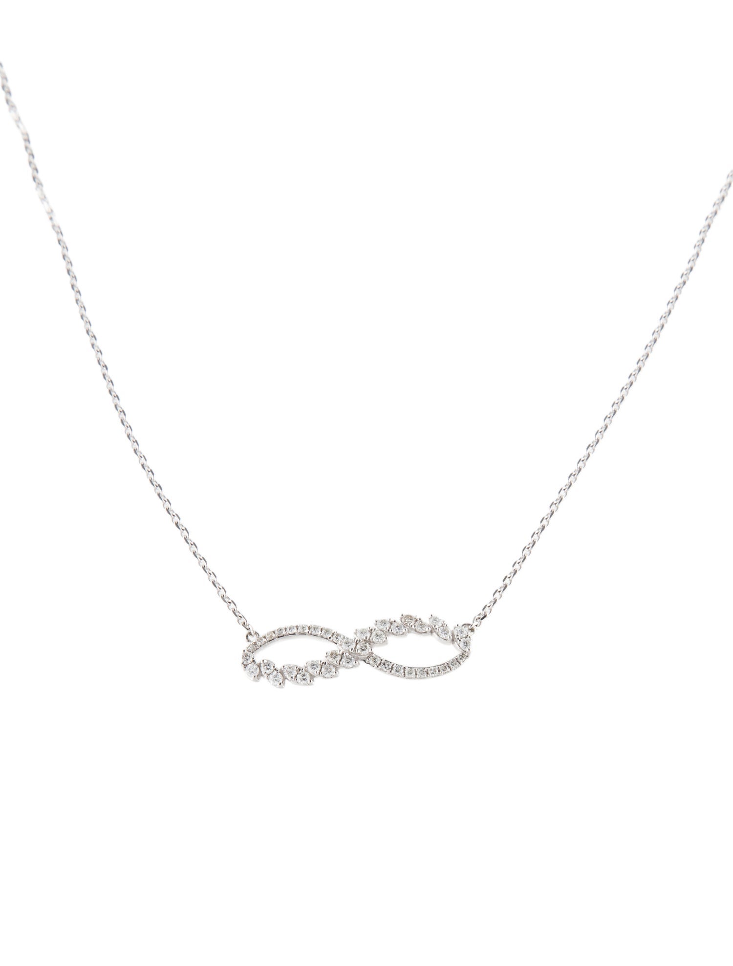 Necklace 14K Diamond Infinity Pendant Necklace