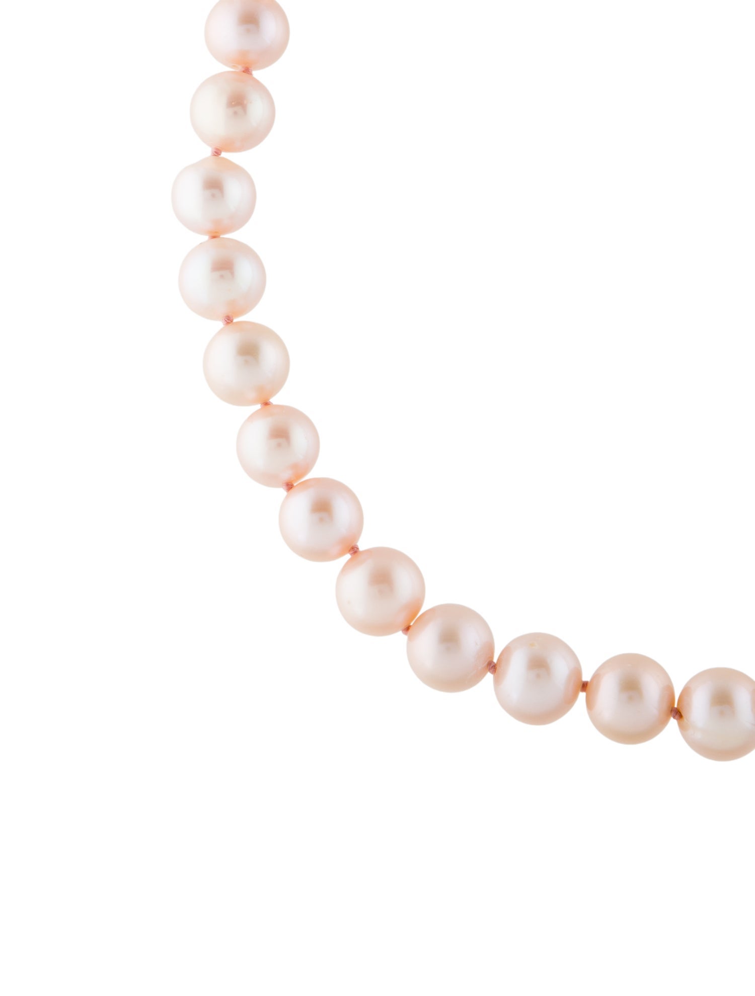 Necklace 14K Dyed Pearl Bead Strand Necklace