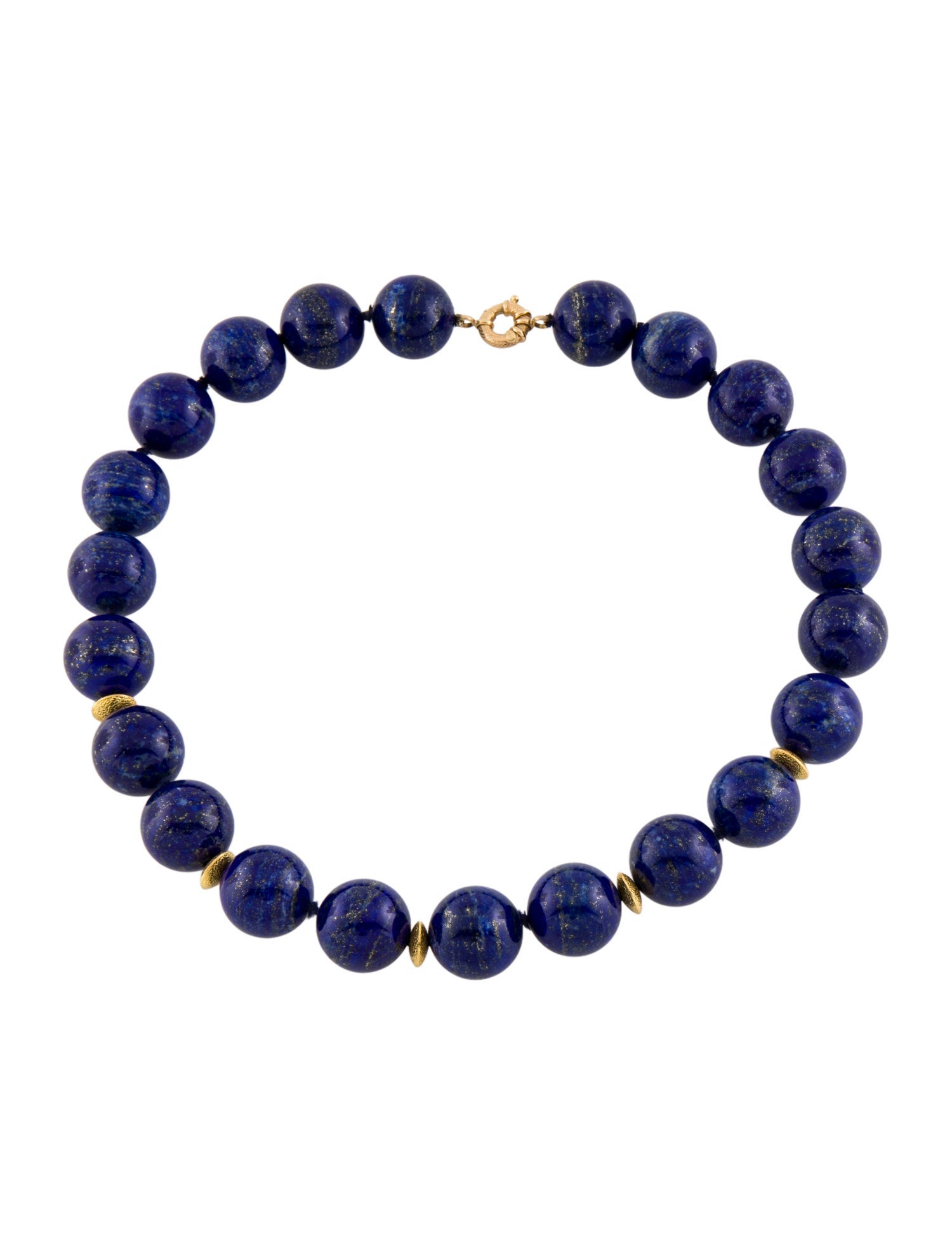 Necklace Lapis Lazuli Beaded Strand Collar