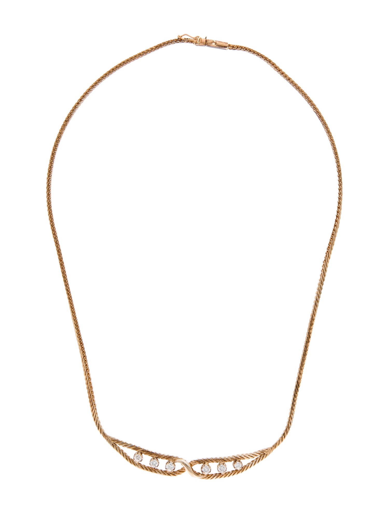 Necklace 14K Diamond Collar Necklace