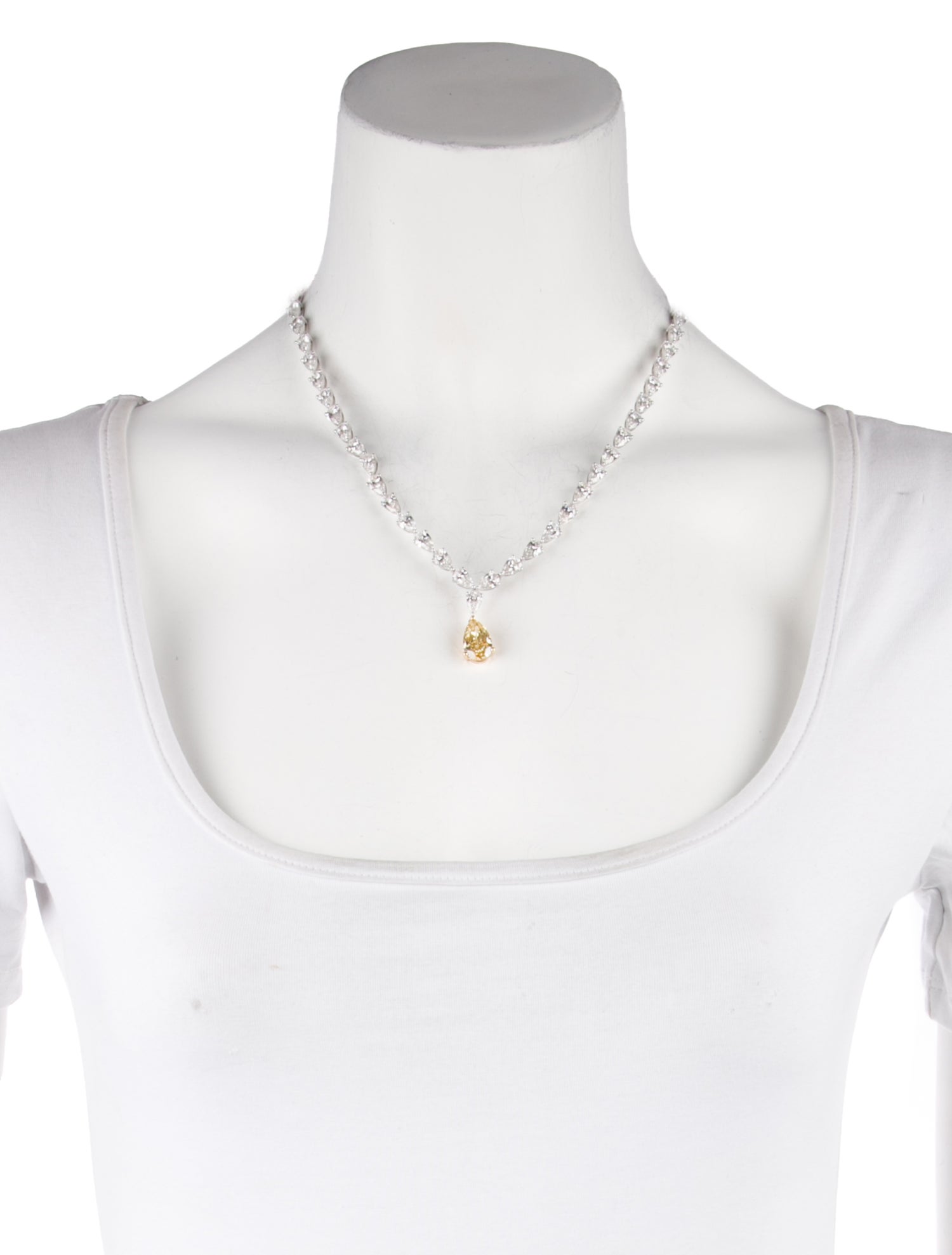 Necklace 18K 35.37ctw Lab-Grown Diamond Collar Necklace