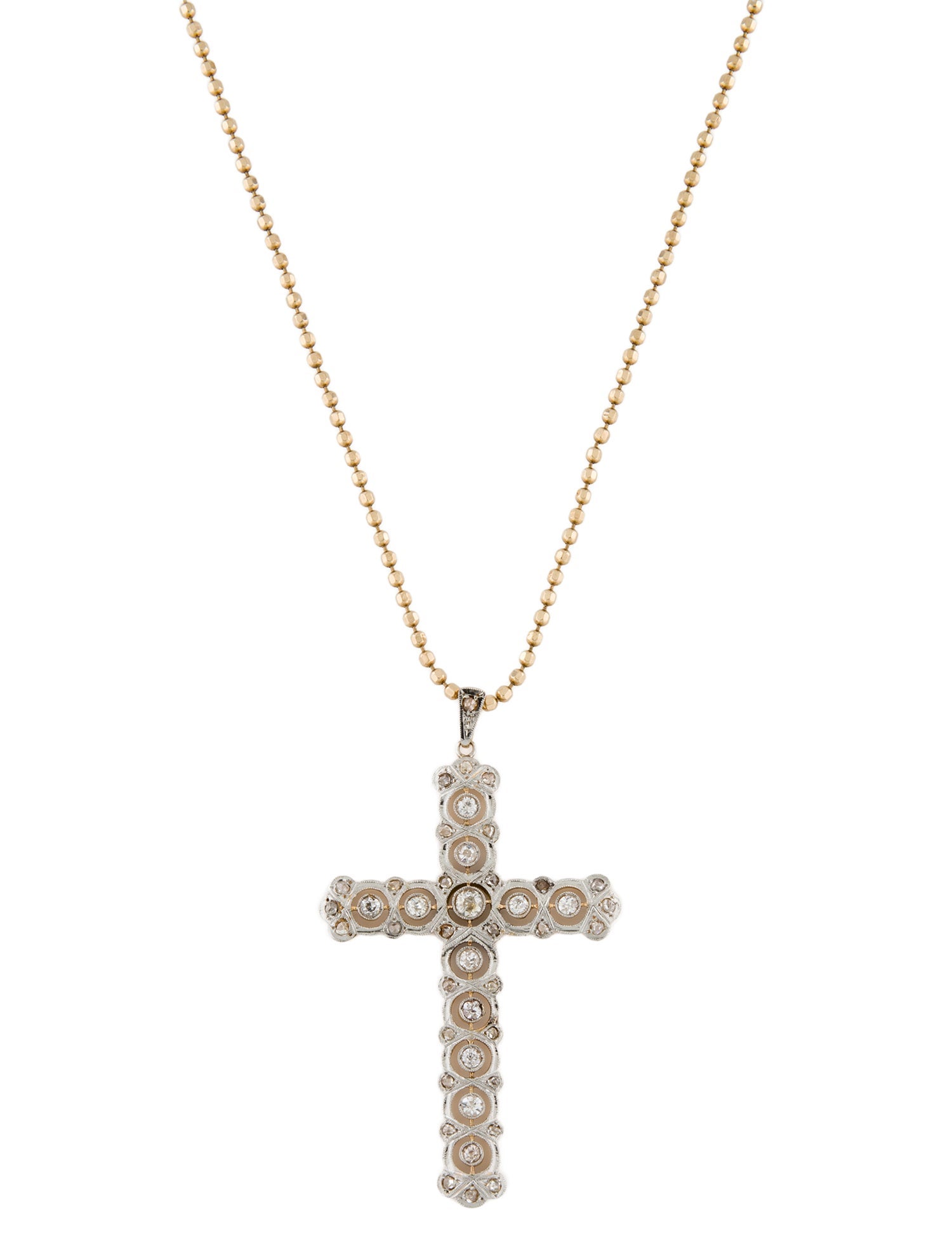 Necklace Diamond Cross Pendant Necklace