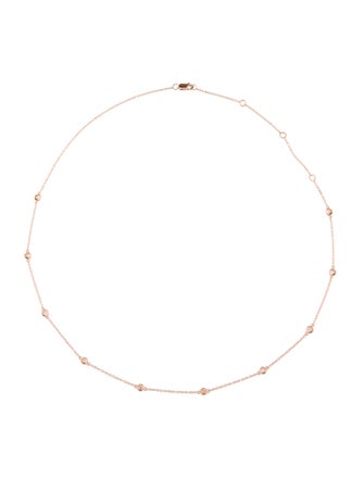 Necklace 14K Diamond Station Necklace