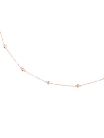 Necklace 14K Diamond Station Necklace