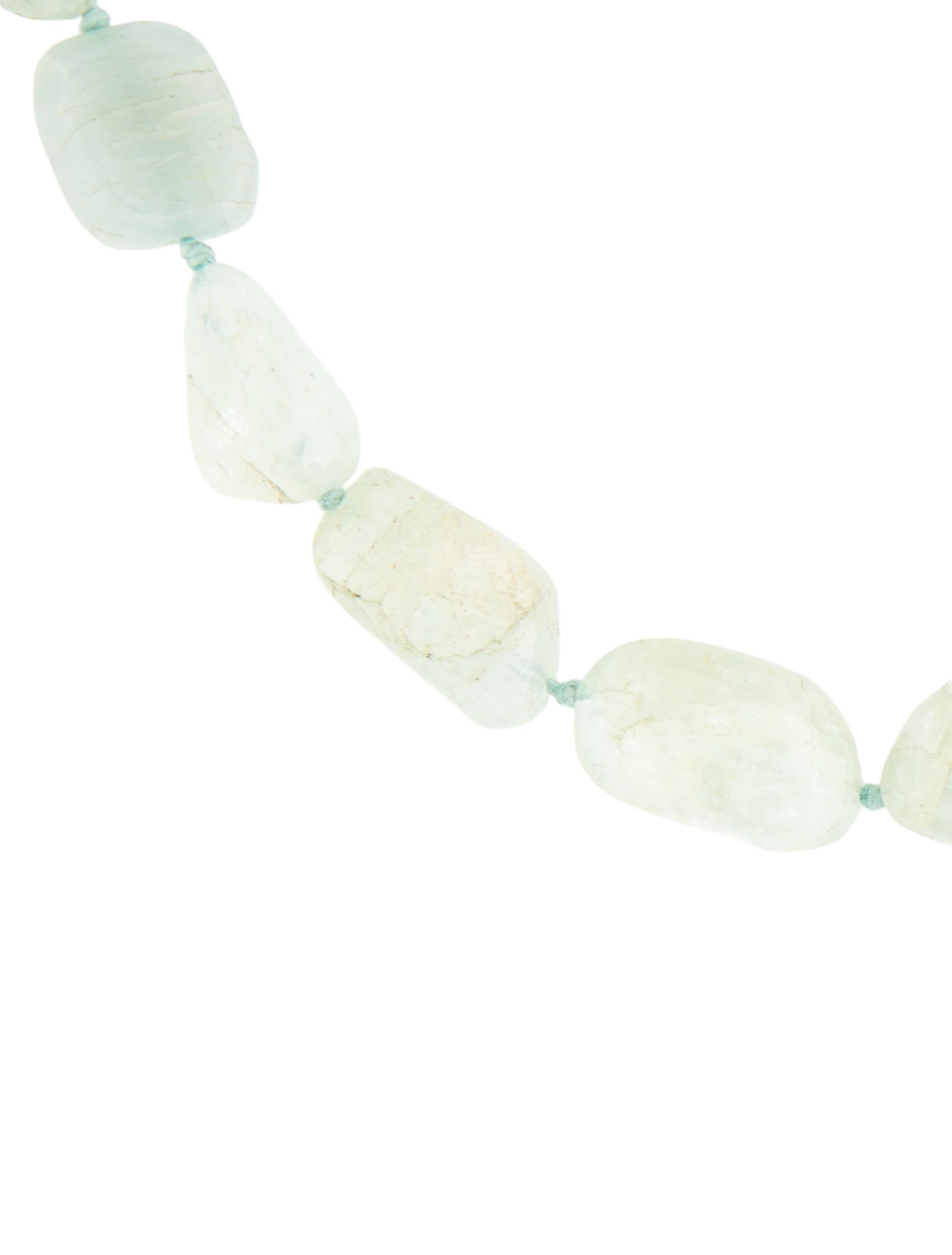 Necklace 14K Aquamarine Bead Strand