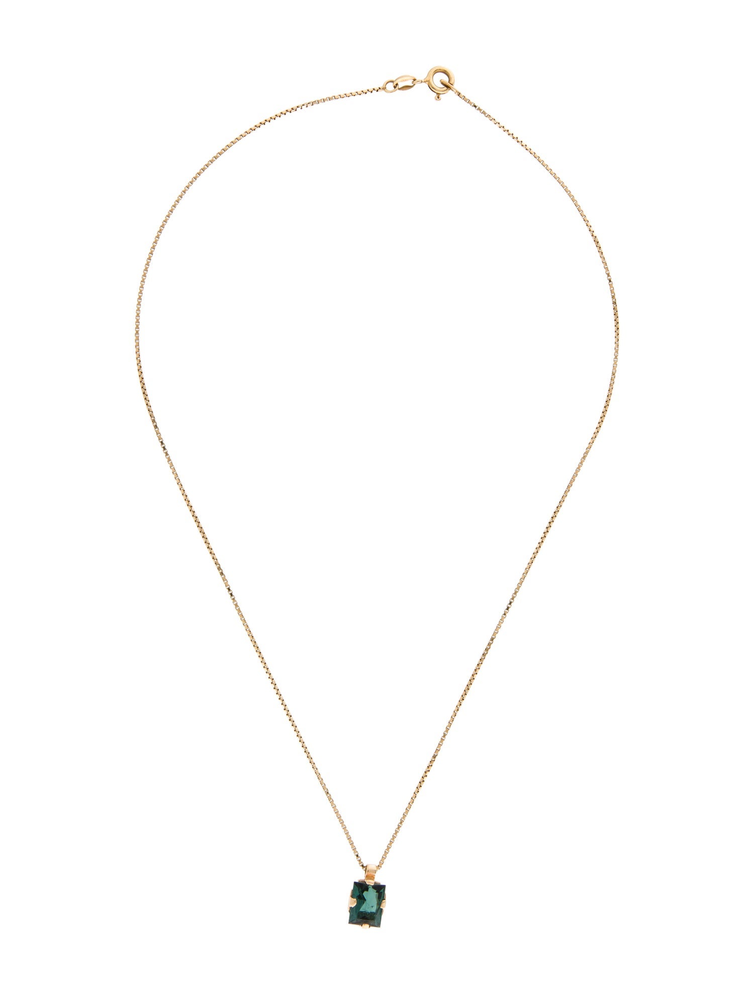 Necklace 1.96ctw Tourmaline Pendant Necklace