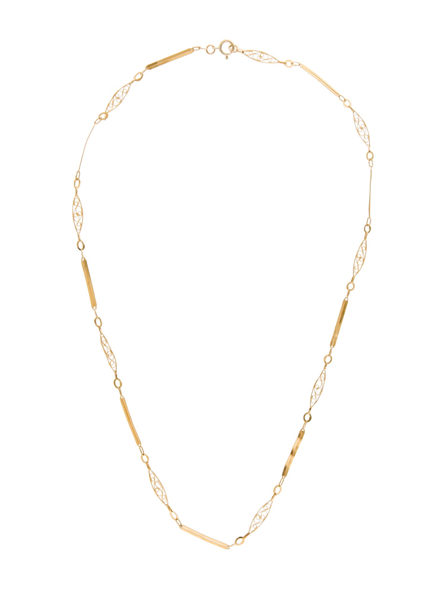 Necklace 18K Station Necklace