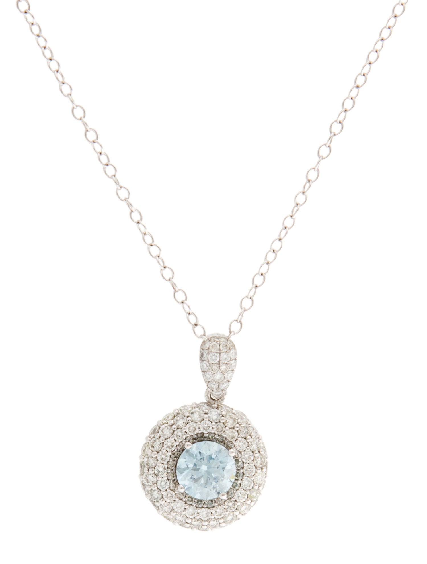 Necklace 14K 2.44ctw Lab-Grown Diamond Pendant Necklace