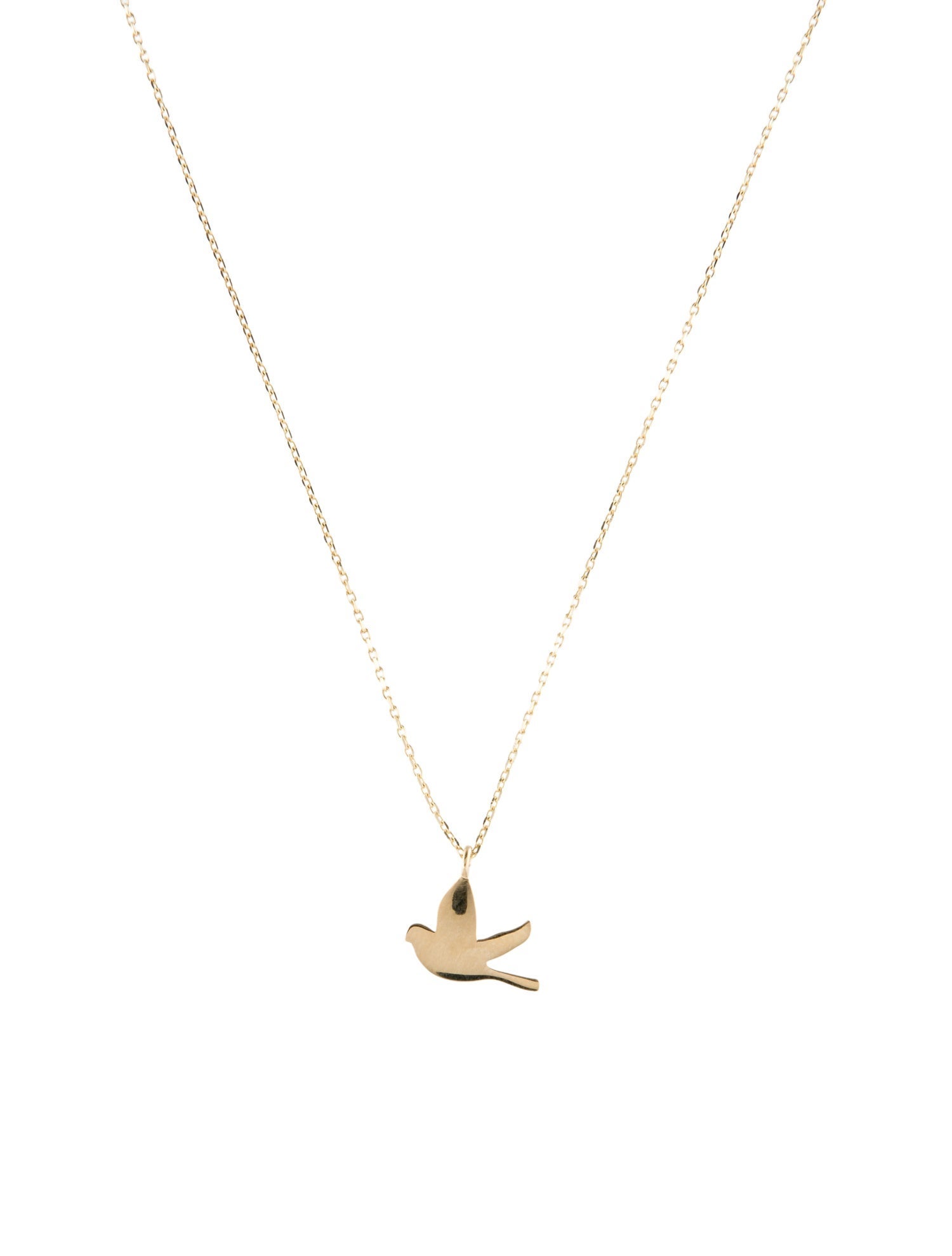 Necklace 14K Dove Pendant Necklace