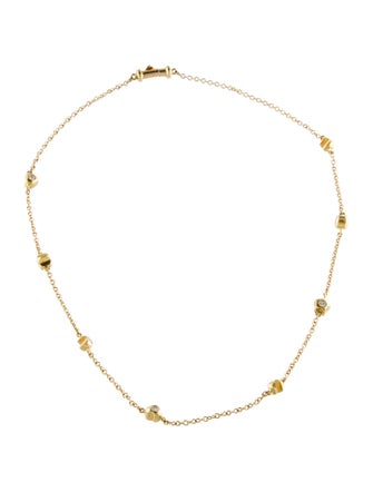 Necklace 18K Ruby & Diamond Station Necklace