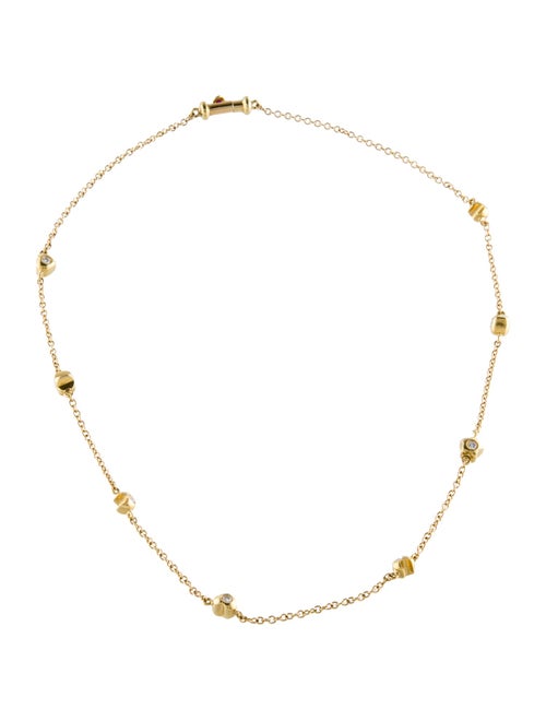 Necklace 18K Ruby & Diamond Station Necklace