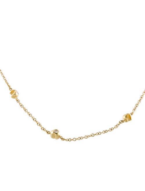 Necklace 18K Ruby & Diamond Station Necklace