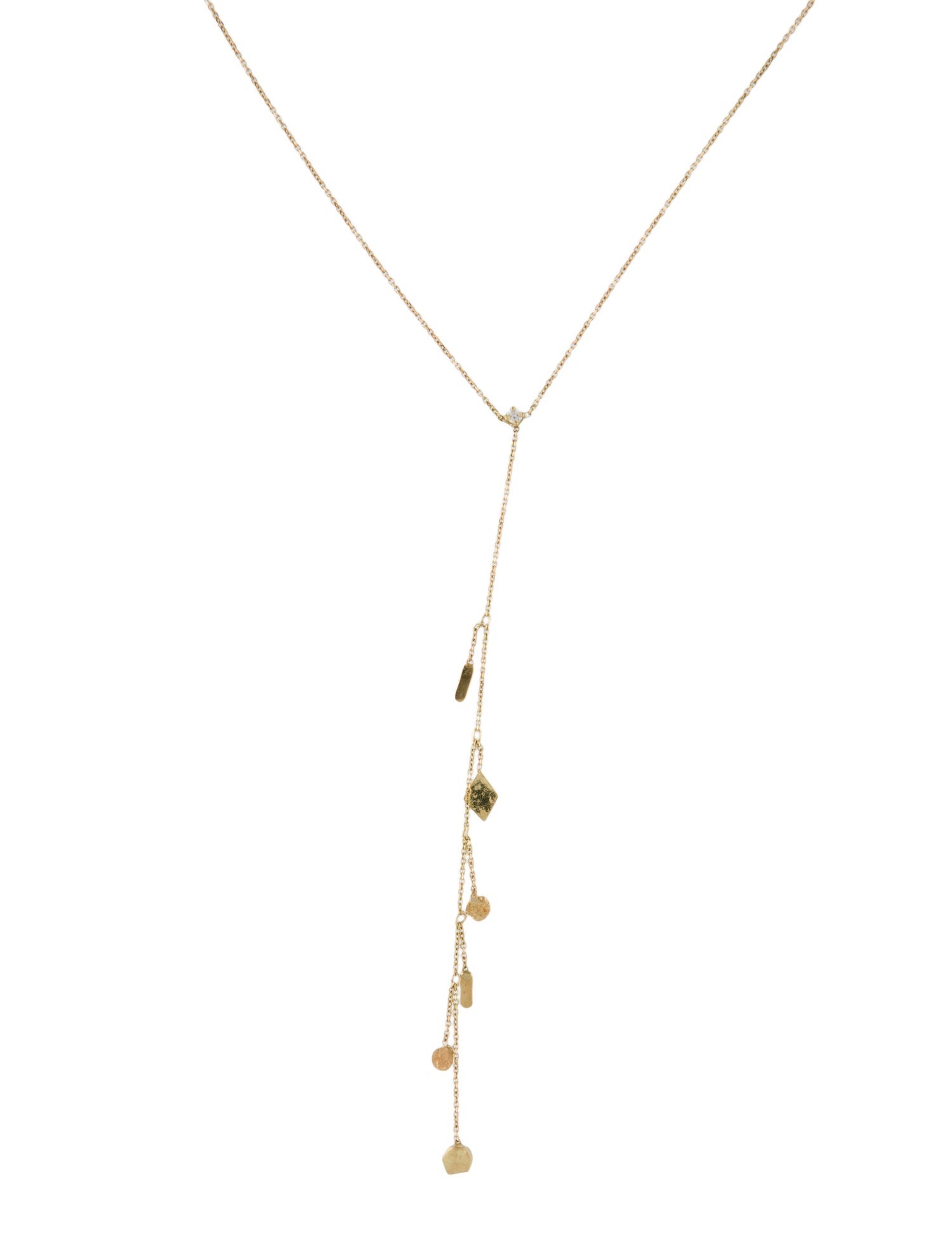 Necklace Sweet Pea 18K Diamond Kaleidoscope Lavailer