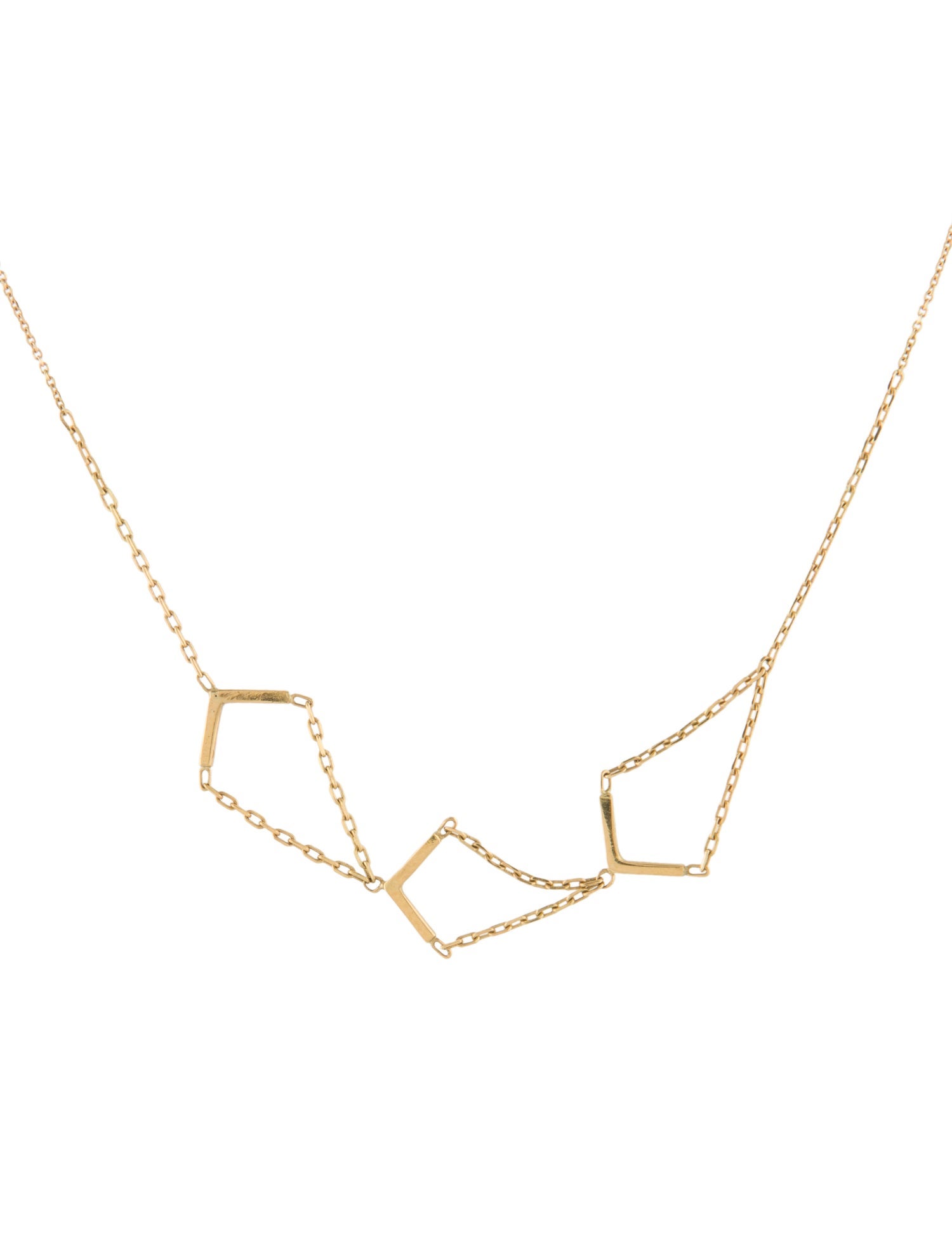 Necklace Sweet Pea 18K Gatsby Glamour Triple Collar Necklace