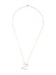 Necklace 14K 2.09ctw Lab-Grown Diamond 'Z' Initial Pendant Necklace